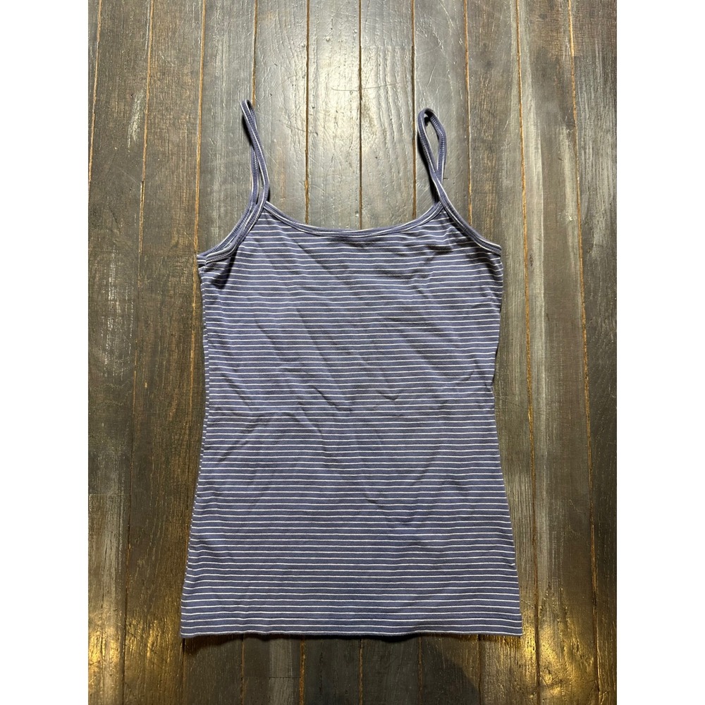 John Galt Brandy Melville Blue White Striped Cami Tank Top Made in Italy